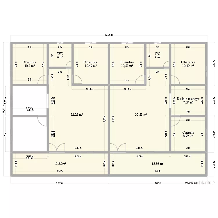 DISTRIBUTION. Plan de 12  et 162 m²