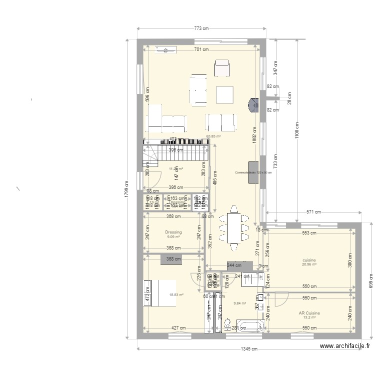 crespieres 200 m2 26 01 cote. Plan de 11 pièces et 154 m2