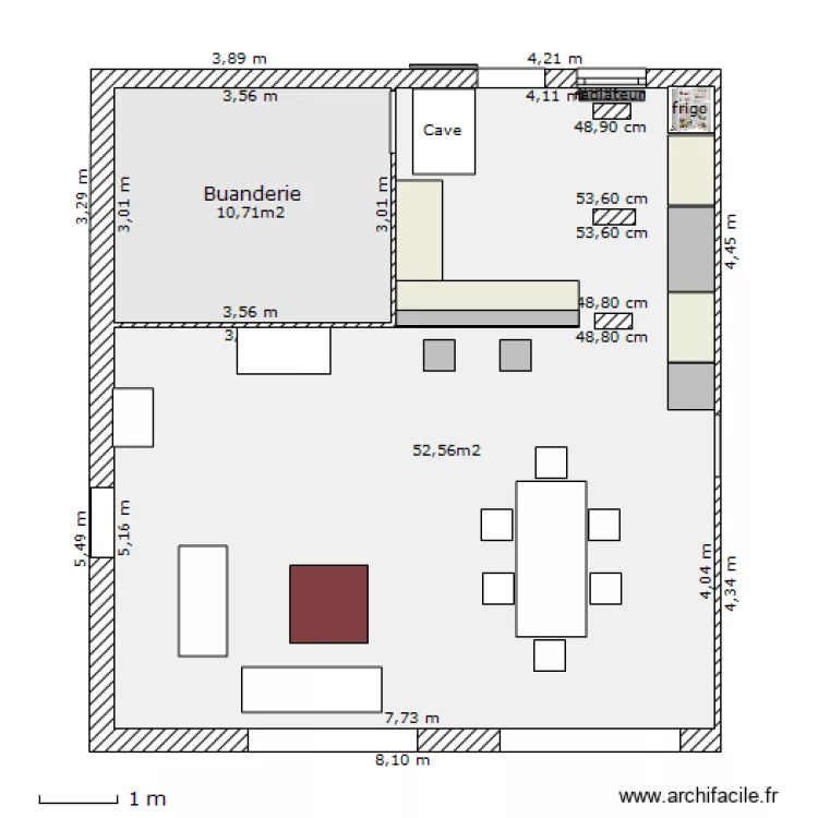 S&eacute;jour. Plan de 