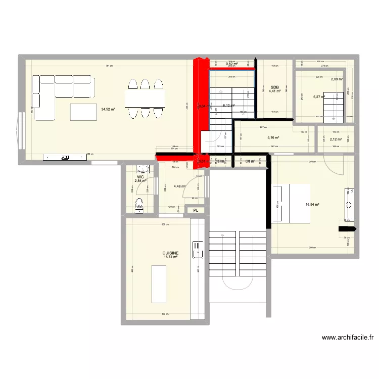SAM MAISON 222. Plan de 