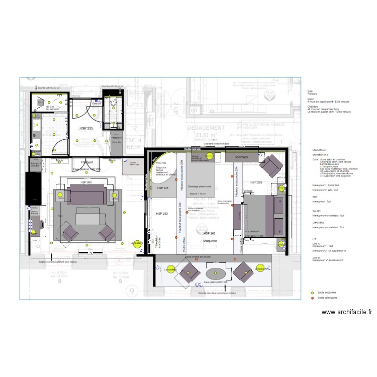 Chambre 7 Les Ecrins. Plan de 0 pièce et 0 m2