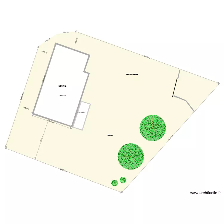PLAN DE MASSE ABRI DE JARDIN 1. Plan de 