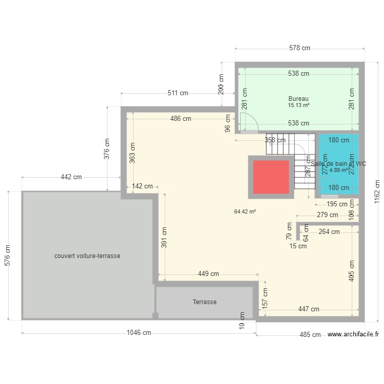 MaisonNouvelleREZ1. Plan de 0 pièce et 0 m2