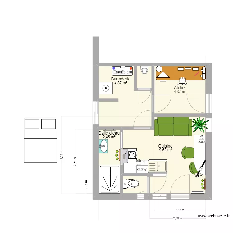 garage roulotte 3. Plan de 