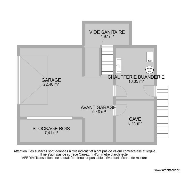 BI 8825 SOUS SOL. Plan de 