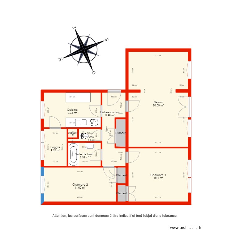 BI 3506 côté. Plan de 0 pièce et 0 m2