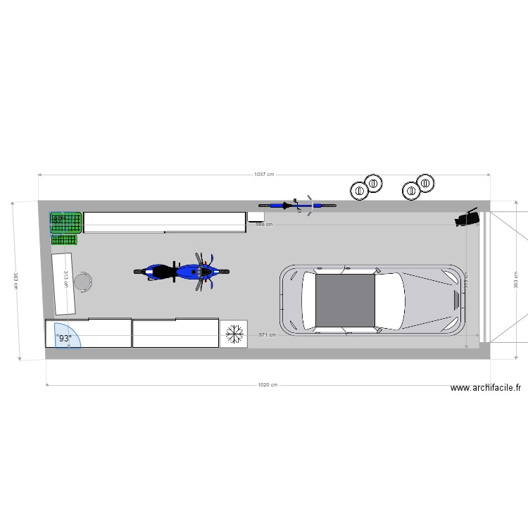 PLANS  NOUVEL ANGLE : BMW I 135 M xDrive. Plan de 1 pièce et 31 m2