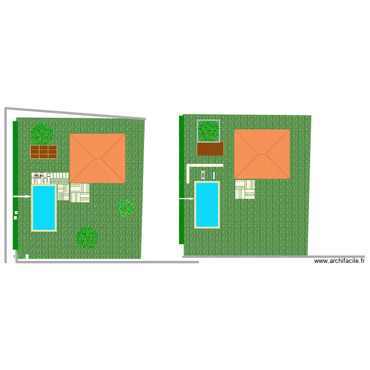 projet jardin. Plan de 