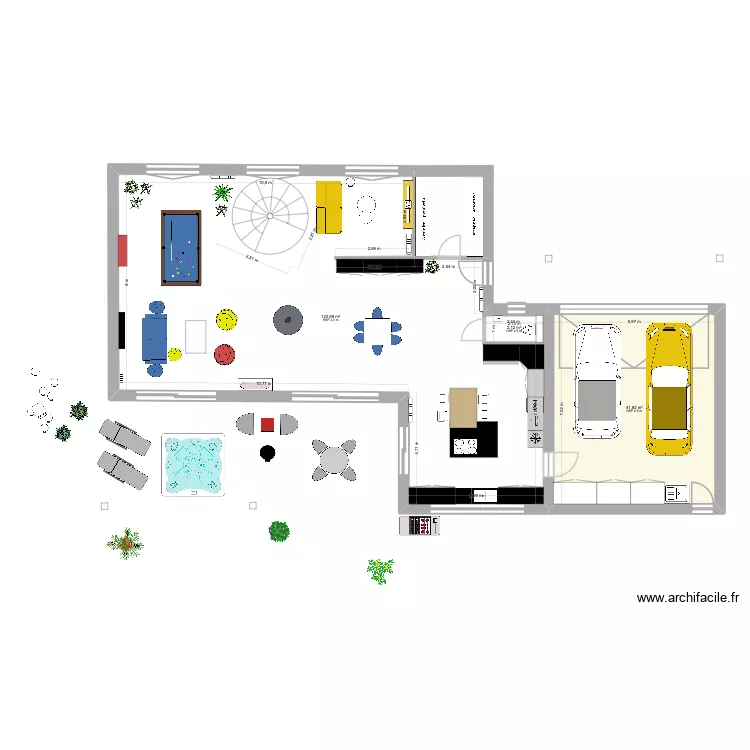 MA MAISON PARFAITE. Plan de 8 pièces et 274 m²