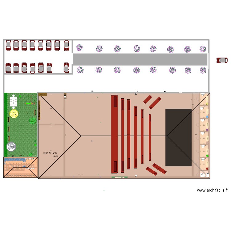 Ines et Johanne. Plan de 37 pièces et 1208 m2