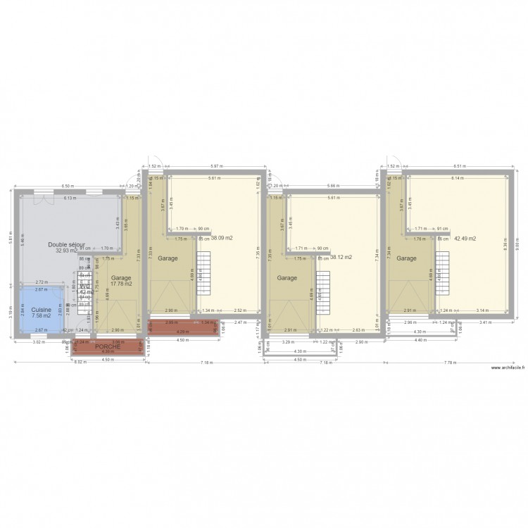 CHAILLY RDC IMPLANTATION 30X9. Plan de 0 pièce et 0 m2