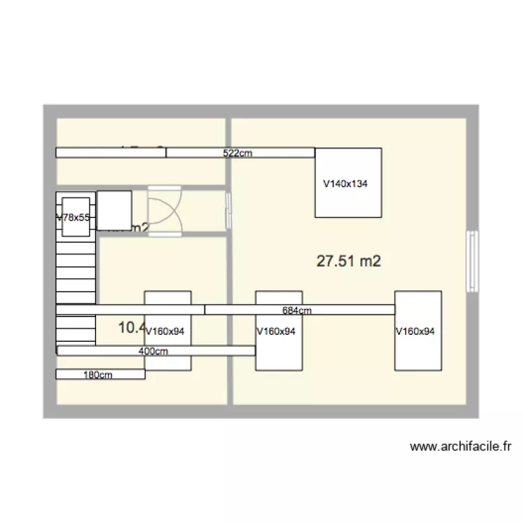 WalckiersMaison5Rez2Velux VigourouxVF1. Plan de 