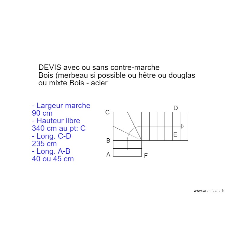 CERFONTAINE ESCALIER. Plan de 0 pièce et 0 m2