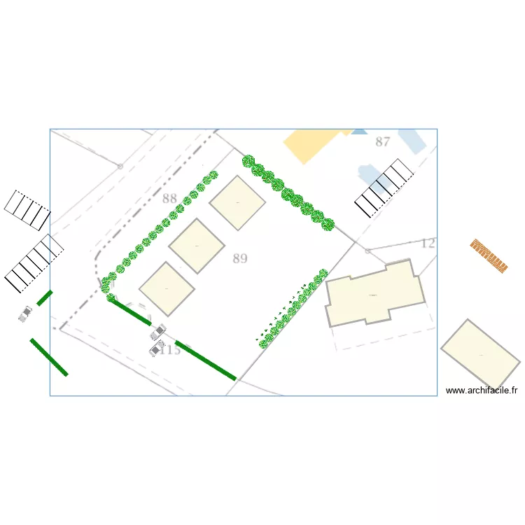 amenagement parcelle HABITAT INDIv. Plan de amenagement parcelle HABITAT INDIv. Plan de