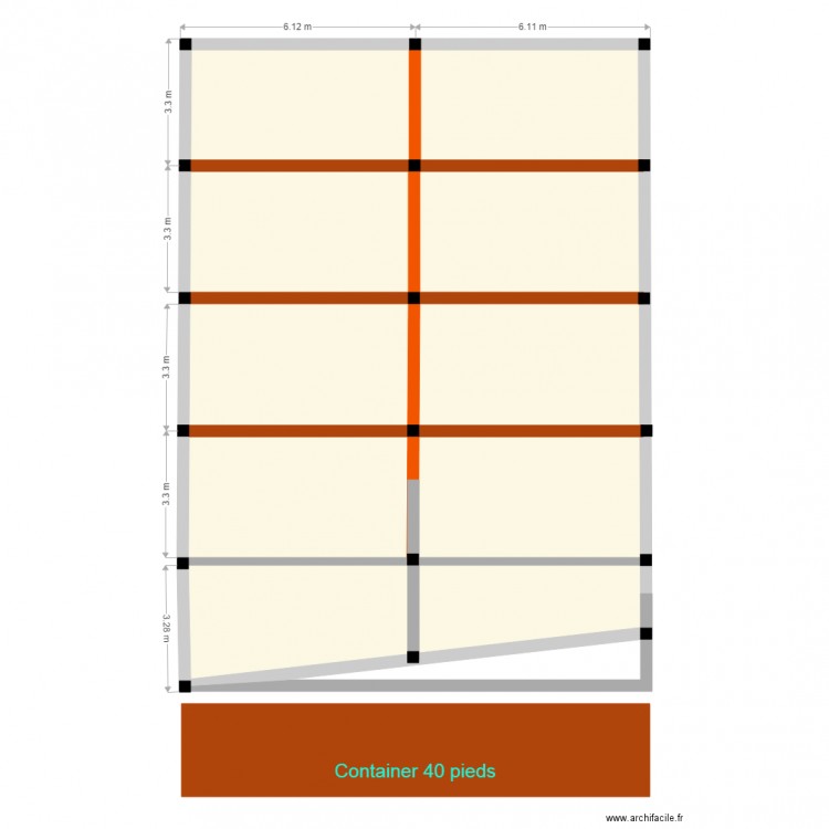 placement container231020. Plan de 0 pièce et 0 m2