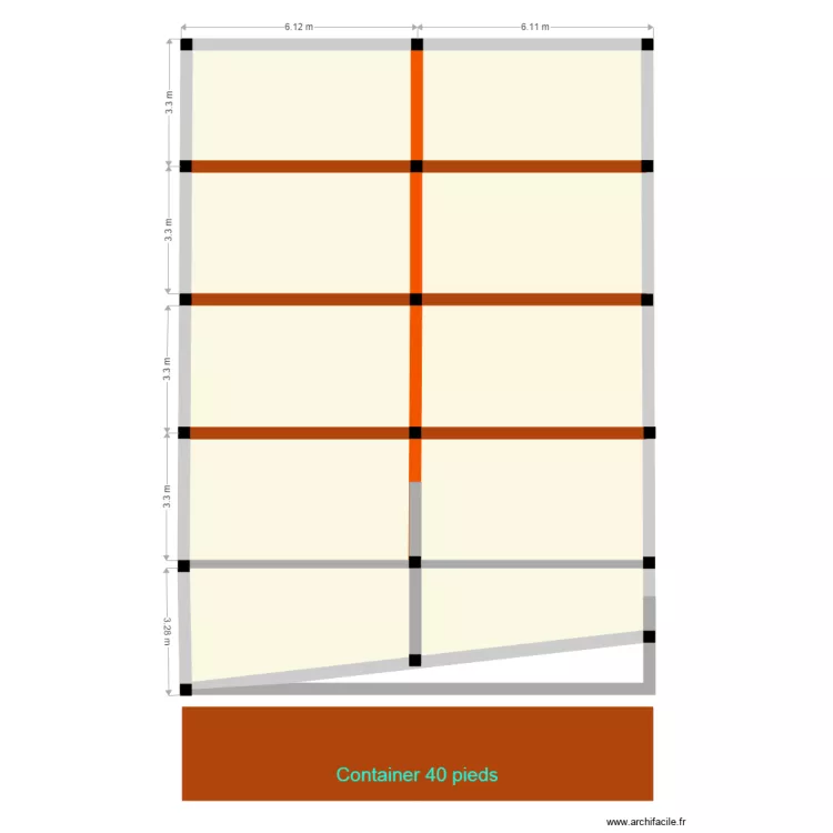 placement container231020. Plan de placement container231020. Plan de