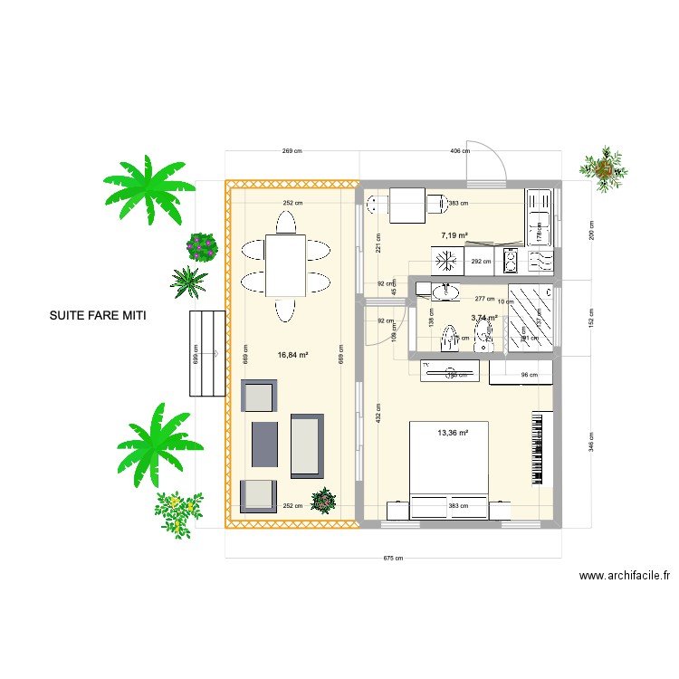 SUITE FARE TAHITI ITI PAOLA. Plan de 0 pièce et 0 m2