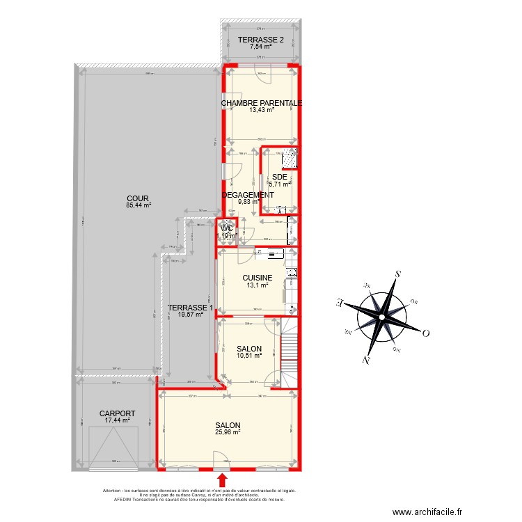 BI7551  RDC. Plan de 0 pièce et 0 m2