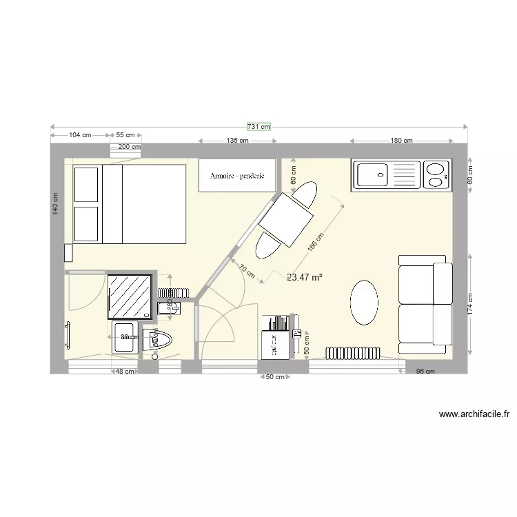F&eacute;lix Faure Colombes V5. Plan de 