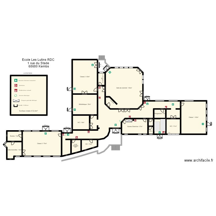 Ecole les Lutins . Plan de 0 pièce et 0 m2