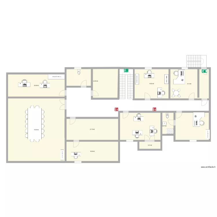 PAM 2 &egrave;me &eacute;tage. Plan de 