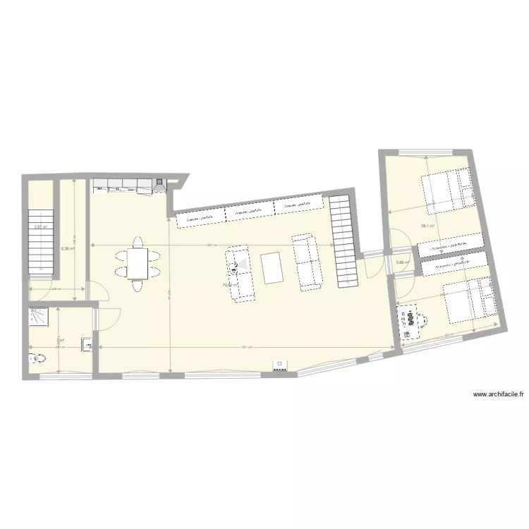 PAULHAGUET 1er &eacute;tage V5. Plan de 