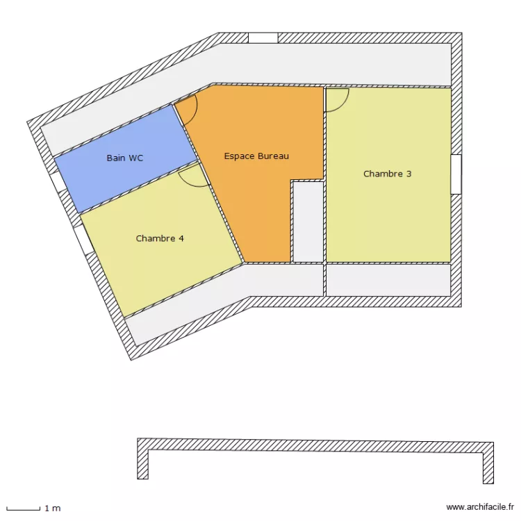 Harmonie 3  - Etage amenag&eacute;s. Plan de 