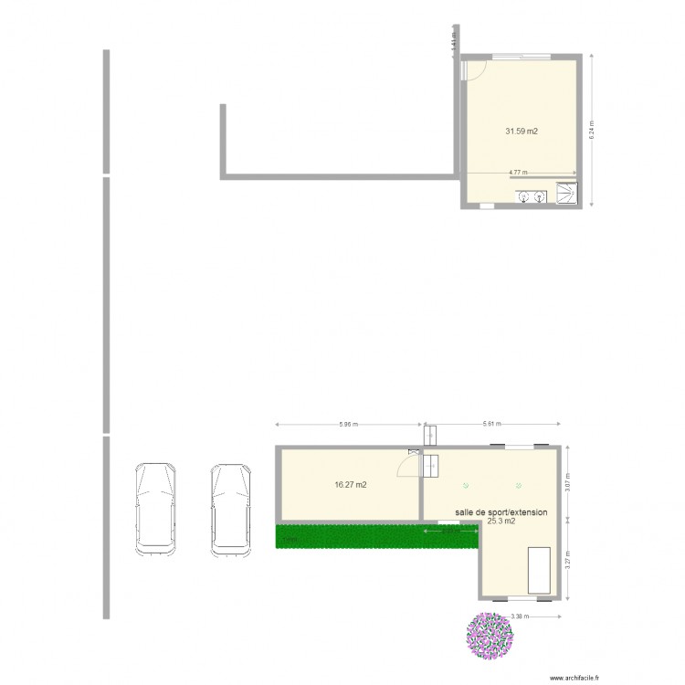 nathalie salle de sport etendue. Plan de 0 pièce et 0 m2