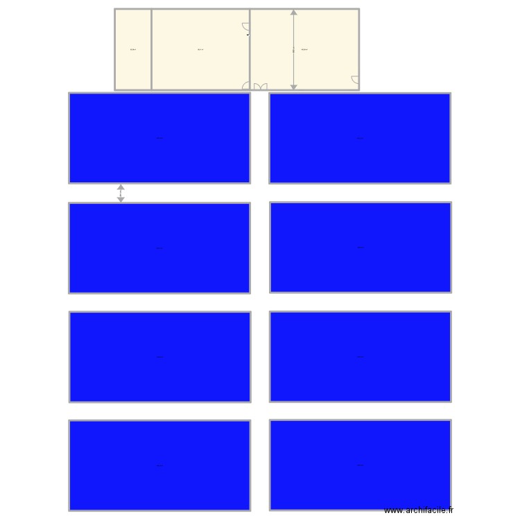 pf2 vue grille. Plan de 11 pièces et 1824 m2