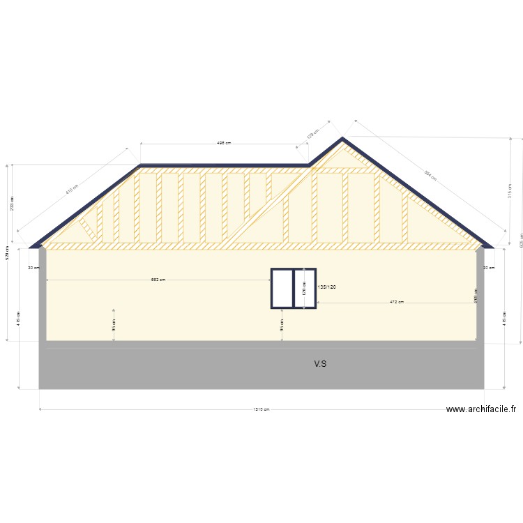 charpente. Plan de 0 pièce et 0 m2