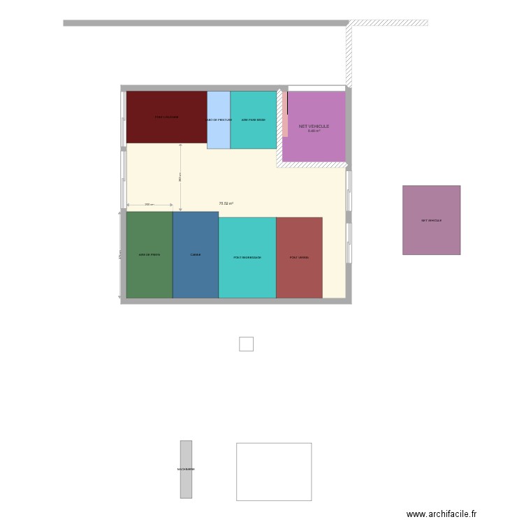 CARROSSERIE 3. Plan de 0 pièce et 0 m2