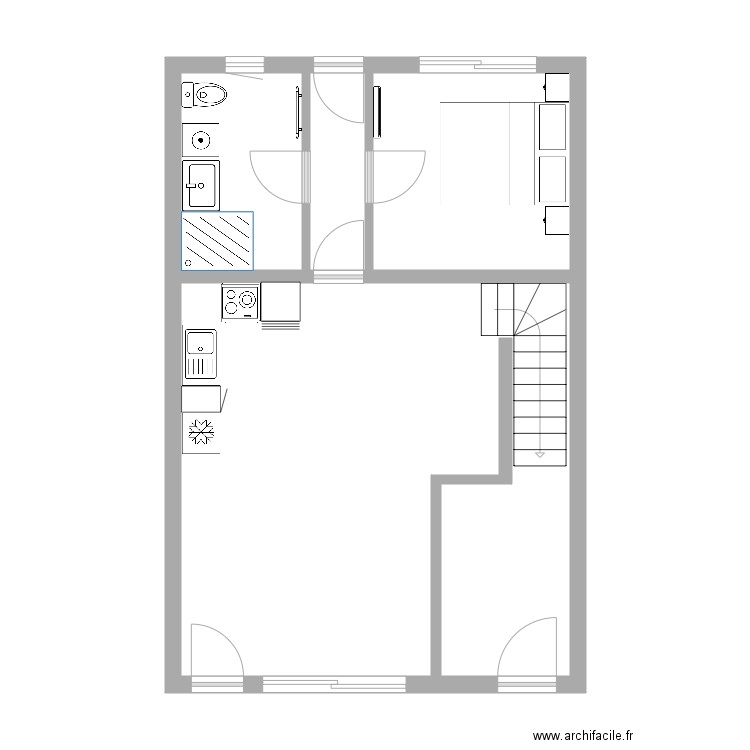  projet studio définitif. Plan de 0 pièce et 0 m2