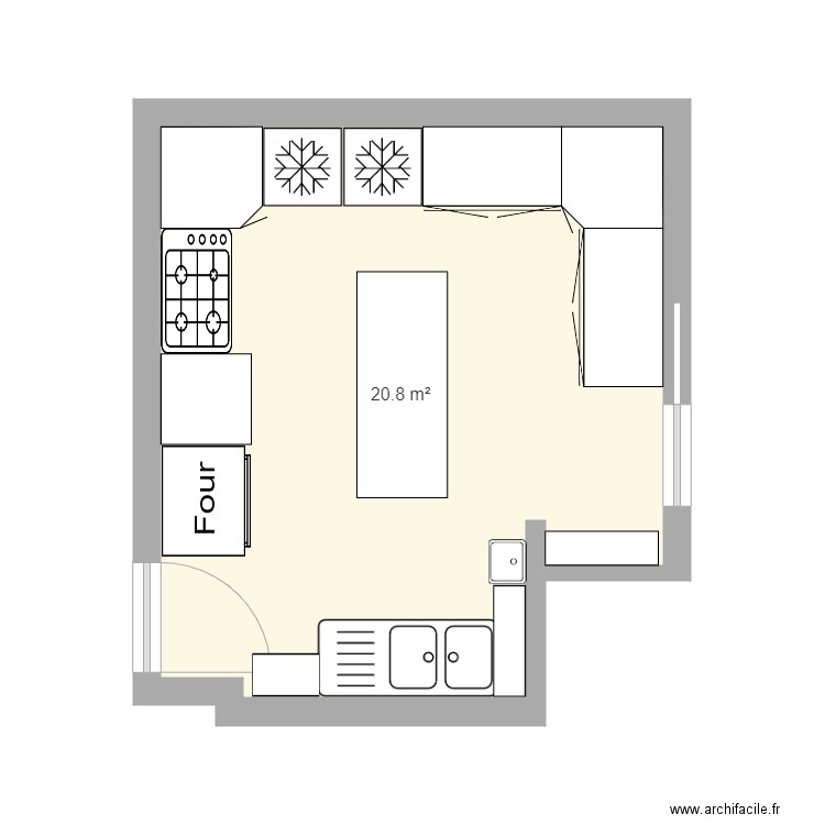 Cuisine pro 5. Plan de 0 pièce et 0 m2