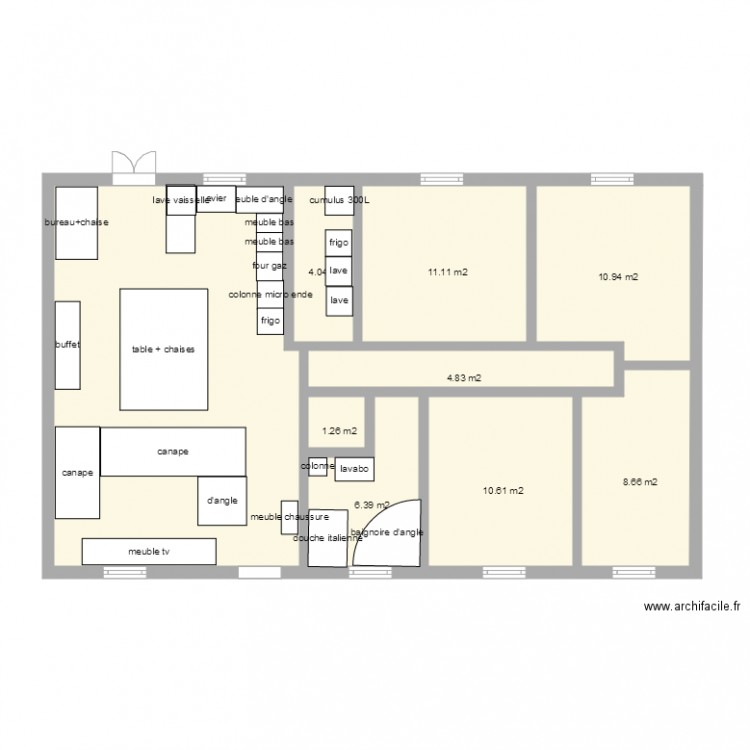 projet fini. Plan de 0 pièce et 0 m2