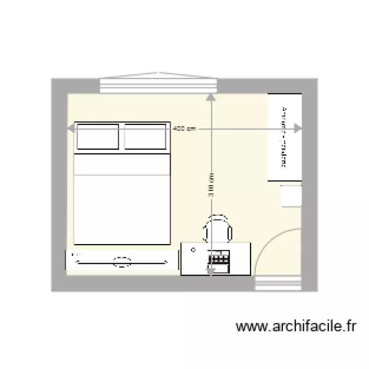 CHAMBRE SEB 2. Plan de 