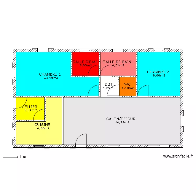 PLAN MAISON T3. Plan de PLAN MAISON T3. Plan de