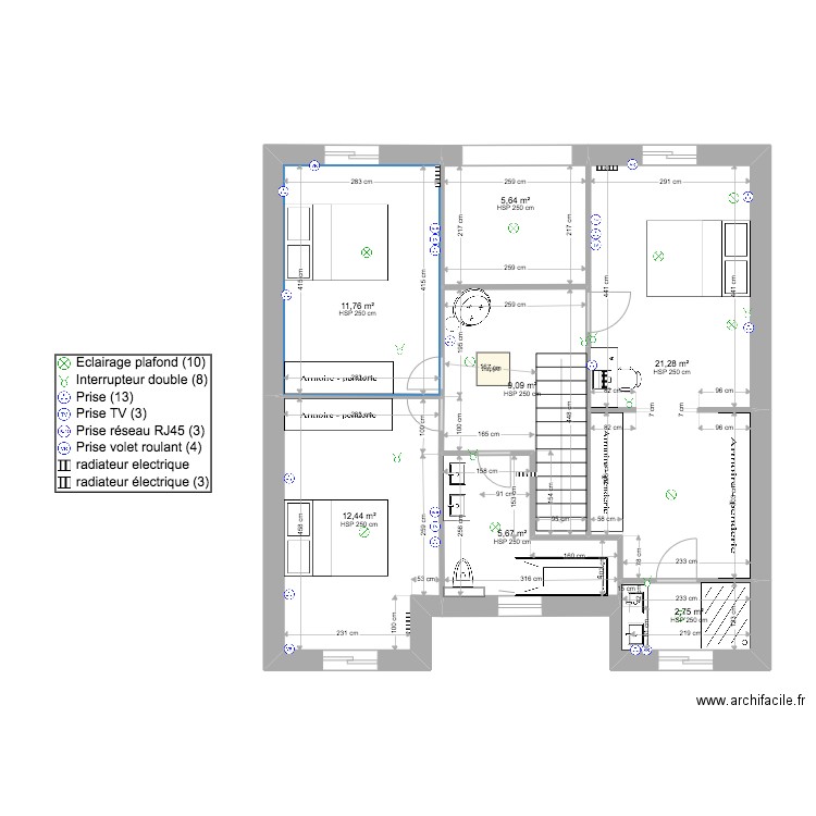 R+1 VILLA CELYA version 1. Plan de 0 pièce et 0 m2