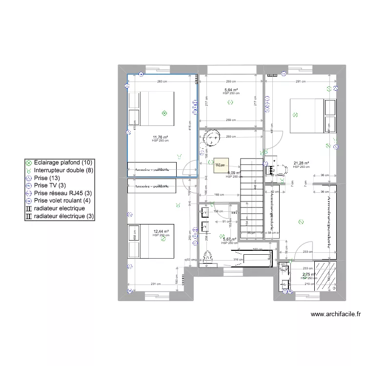 R+1 VILLA CELYA version 1. Plan de 