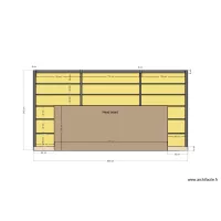 Bedroom 2 faux books panel