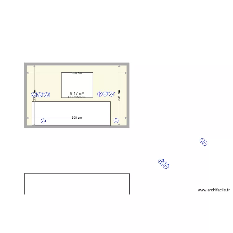 cote fenetre. Plan de 