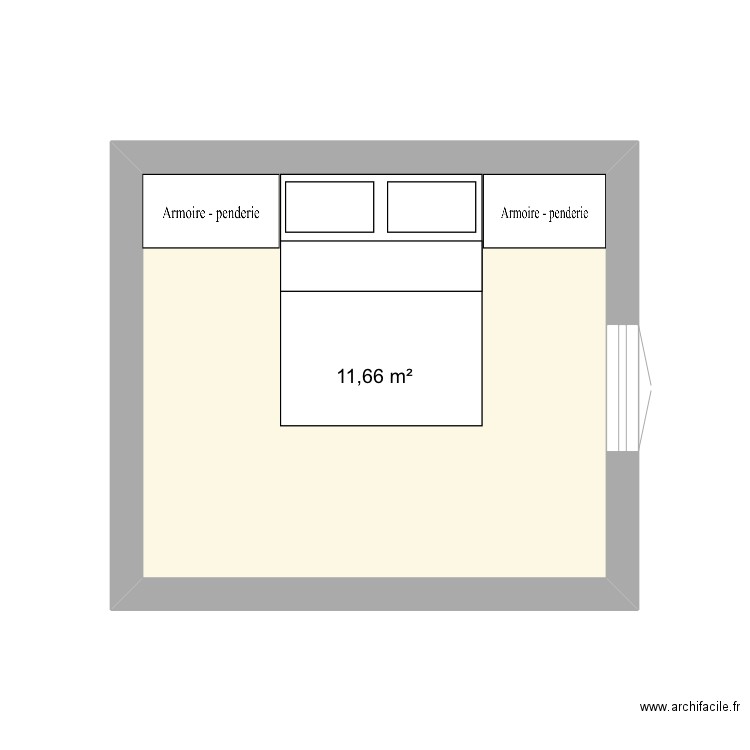 Chambre . Plan de 0 pièce et 0 m2