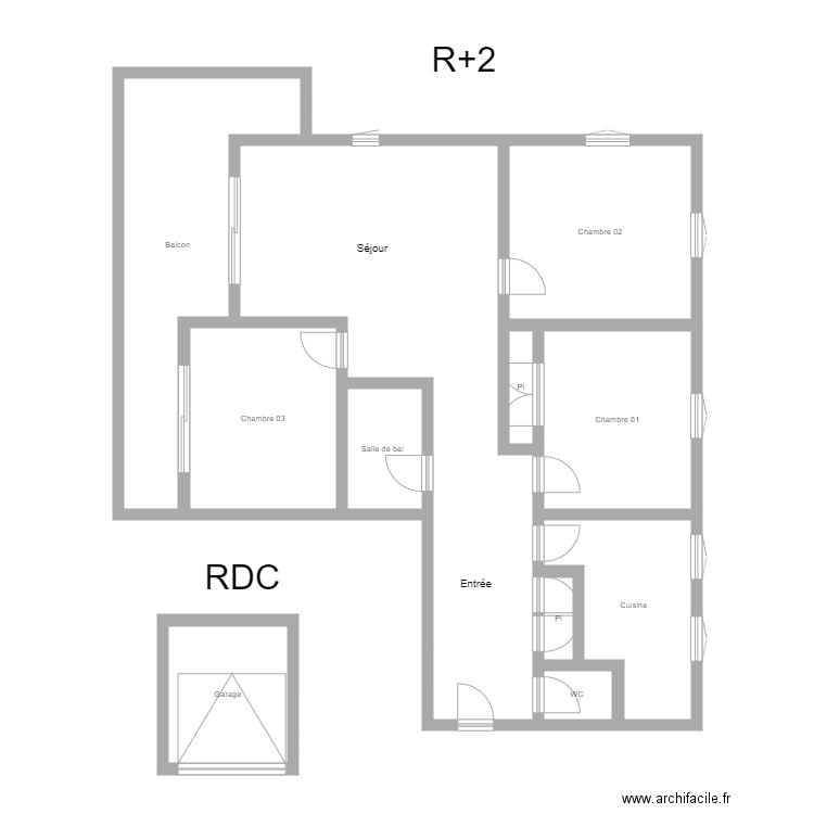 350601183. Plan de 11 pièces et 131 m2