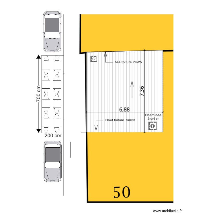 lbn terrasse. Plan de 0 pièce et 0 m2