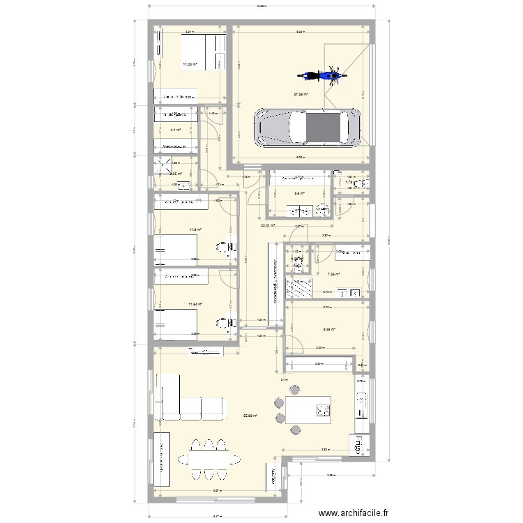 plain pied 5. Plan de 0 pièce et 0 m2