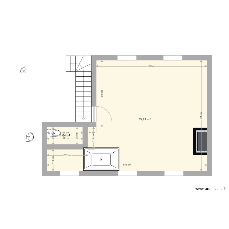 Chambre vide proposition 1. Plan de 0 pièce et 0 m2