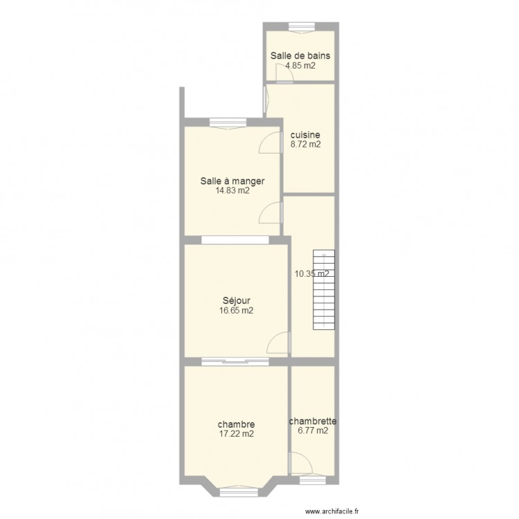 lambeau etage. Plan de 0 pièce et 0 m2