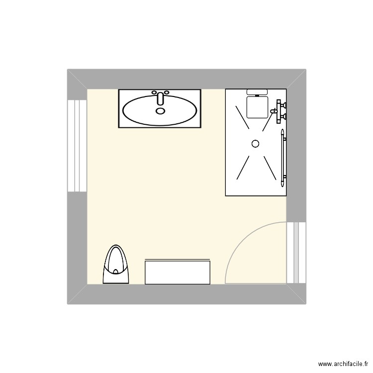 Engel. Plan de 1 pièce et 7 m2