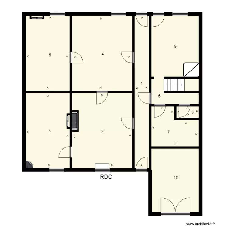184601 MAIRIE DE BOUQUEMONT plomb. Plan de 