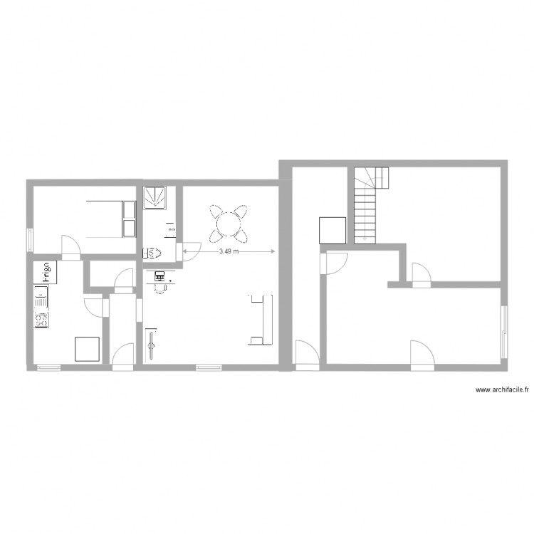 maison. Plan de 0 pièce et 0 m2