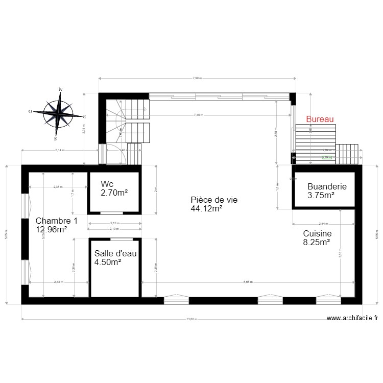 Dan  projet . Plan de 0 pièce et 0 m2